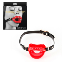 NS Novelties – Fetish & Fashion “Kourtney” Lips Gag (Black/Red/Gold)