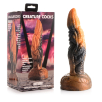 XR Brand – Creature Cocks “Ravager” Rippled Tentacled Silicone Dildo (Bronze/Brown)