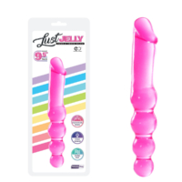 NMC – Lust Jelly 9.5″ Double Ended Dildo  (Pink)