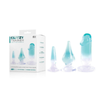 Excellent Power – Glitzy Trainer 3 In 1 Training Kit Various Shaped (Ombre Blue to Clear)