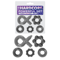 Excellent Power – Hardcore Powerful Assorted Cock-Ring Set (Smoke)